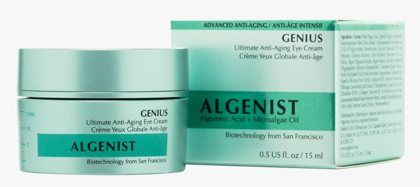 Genius Ultimate Anti Aging Eye Cream Front And Packaging - Cosmetics, HD Png Download, Free Download