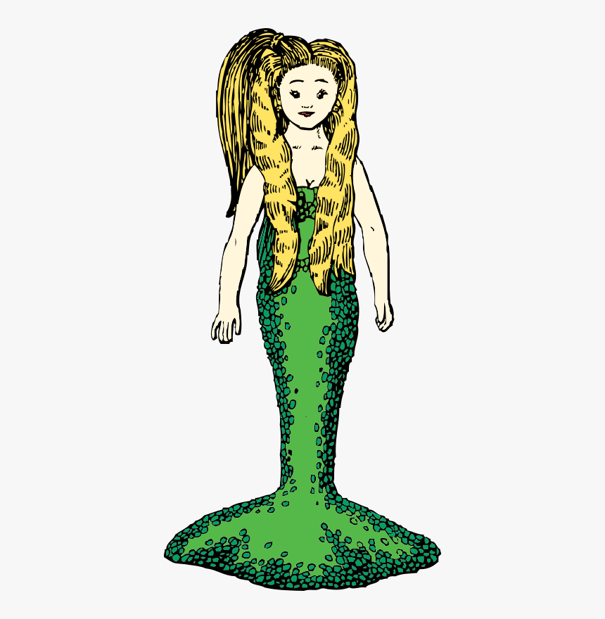 Mermaid With Blonde Hair - Mermaid, HD Png Download, Free Download