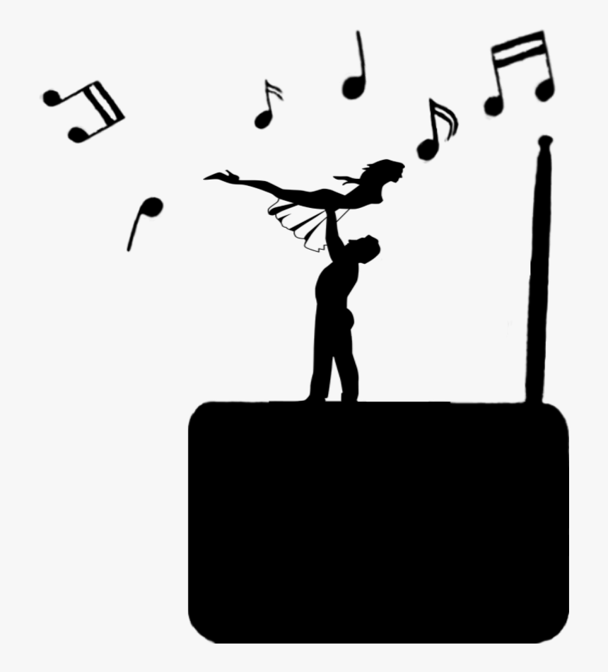 Dirty Dancing On Radio - Silhouette, HD Png Download, Free Download