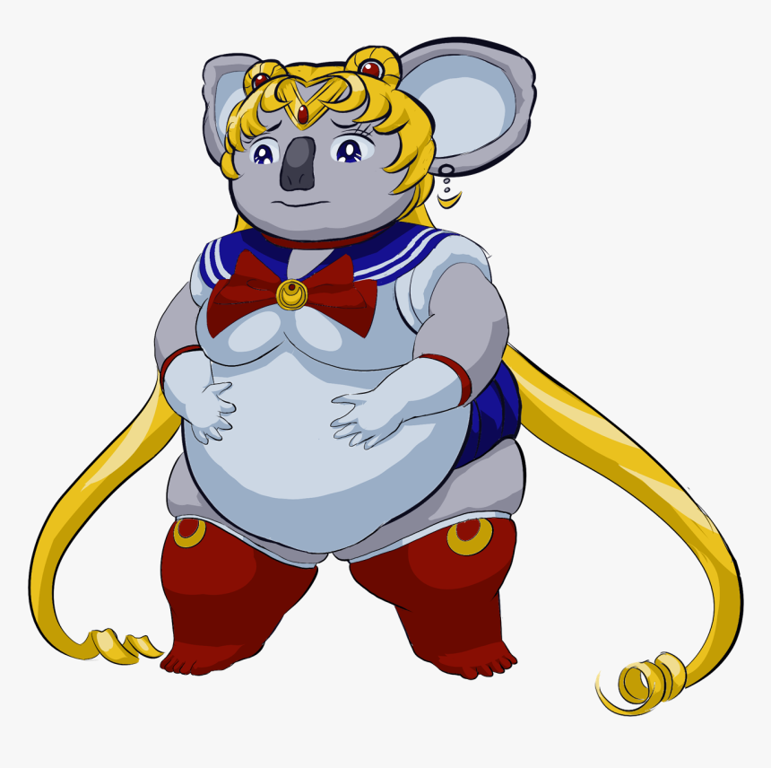 Sailor Moon Koala - Cartoon, HD Png Download, Free Download