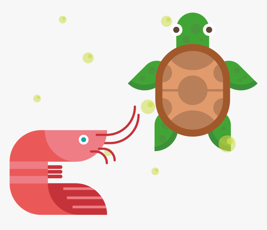 Icon Design Cartoon Turtle And Transprent Clipart , - Flat Design Fish Png, Transparent Png, Free Download
