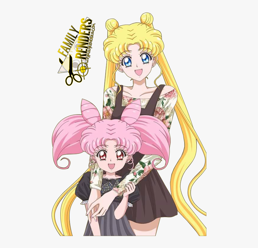 Sailor Moon Crystal Usagi And Chibiusa, HD Png Download, Free Download