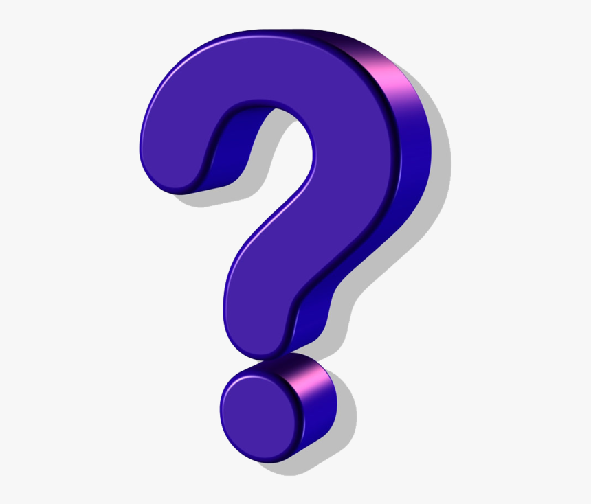 Space Purple Symbol Question Mark Threedimensional - Big Purple Question Mark, HD Png Download, Free Download