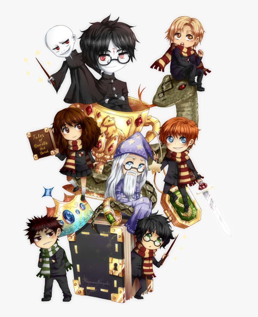 All Harry Potter Characters Anime, HD Png Download, Free Download