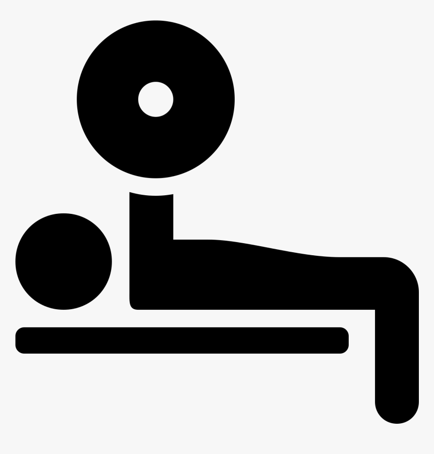 Transparent Weight Bar Clipart - Bench Press Symbol Png, Png Download, Free Download