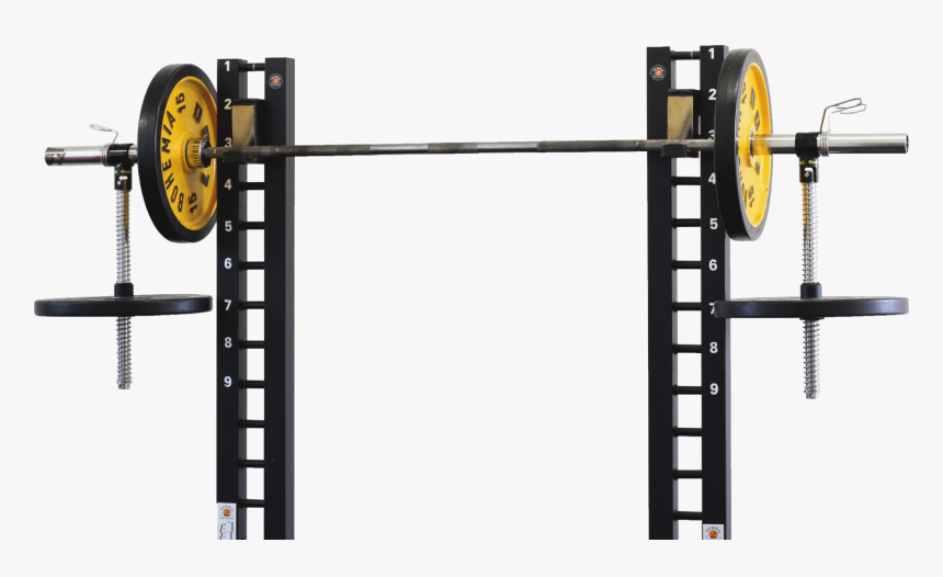 Tendo Barbell Destabiliser With Weights On A Rack By - Tendo Barbell De Stabilizers, HD Png Download, Free Download