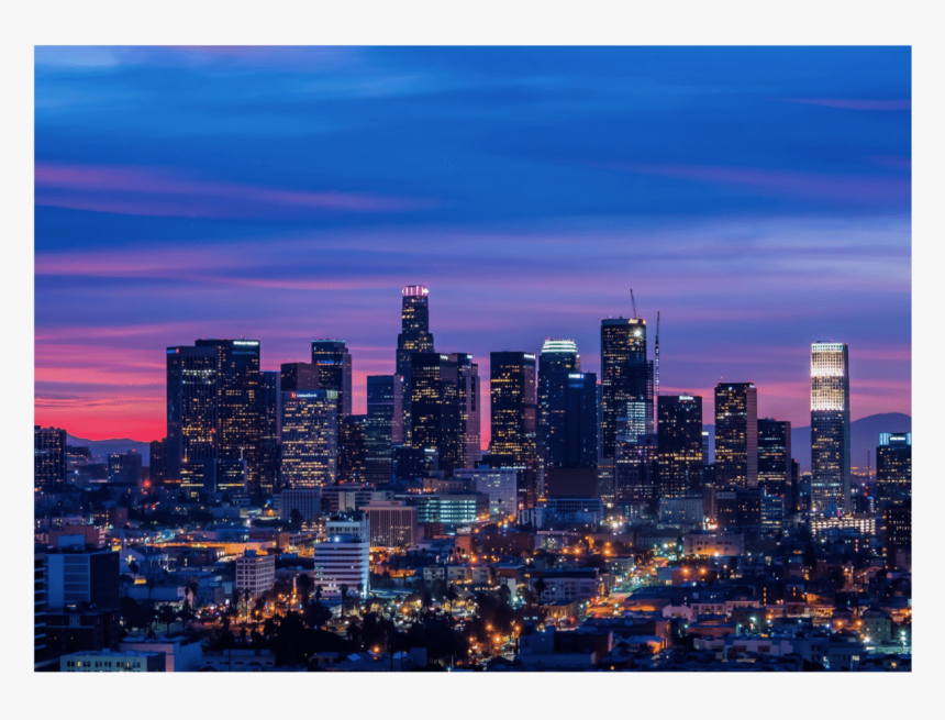 Los Angeles 102c Notecard - Skyline, HD Png Download, Free Download