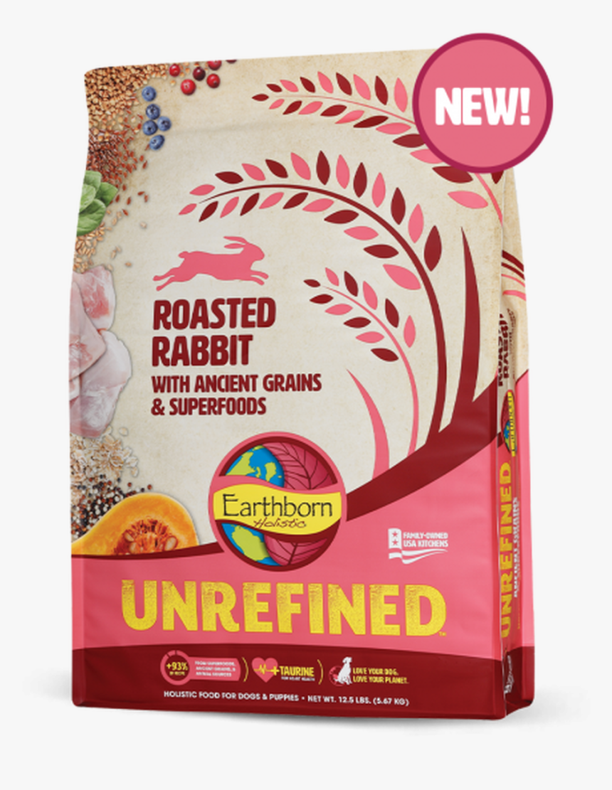 Earthborn Unrefined Rabbit 25lbs - Earthborn Unrefined Dog Food, HD Png Download, Free Download