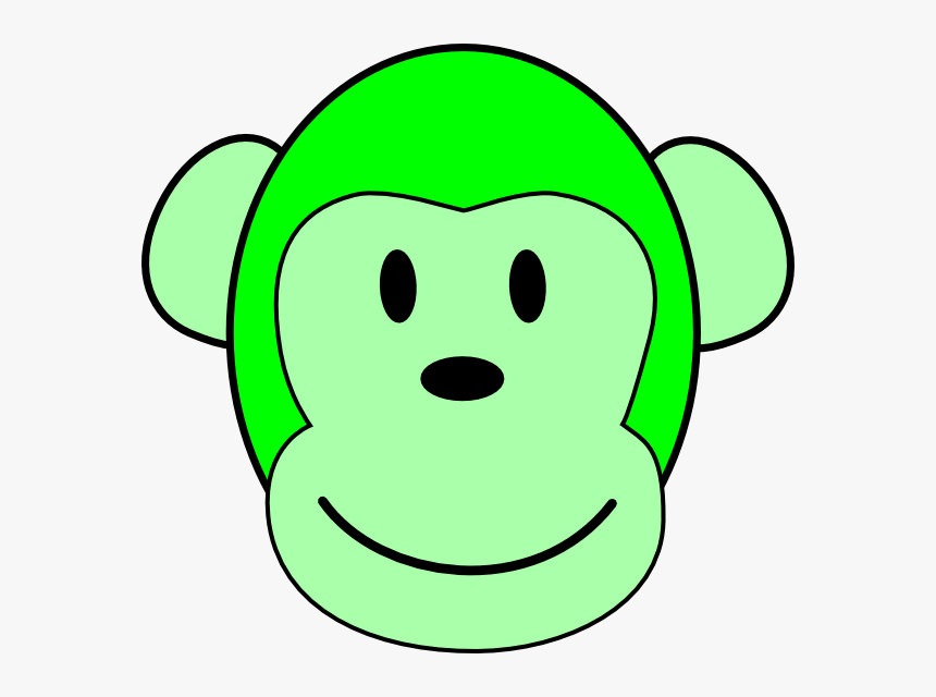 Green Monkey Clip Art - Blue Monkey Clipart, HD Png Download, Free Download