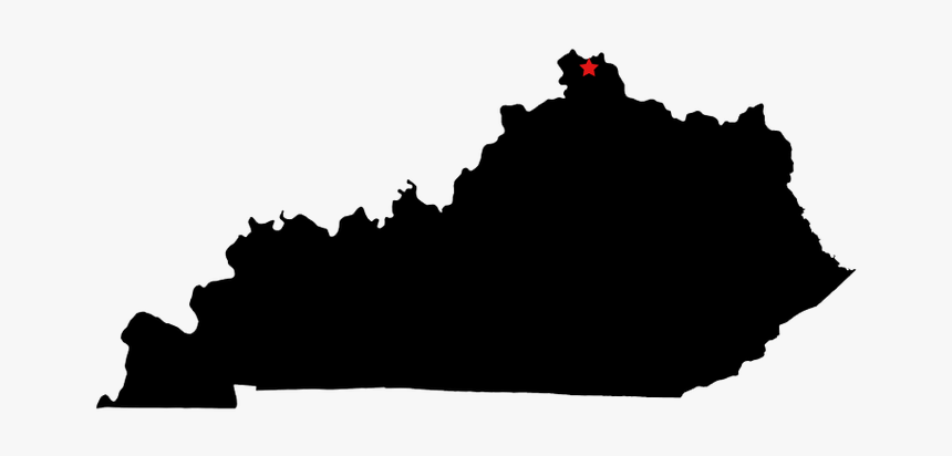 Image Freeuse Kentucky Map Outline - Kentucky Silhouette, HD Png Download, Free Download