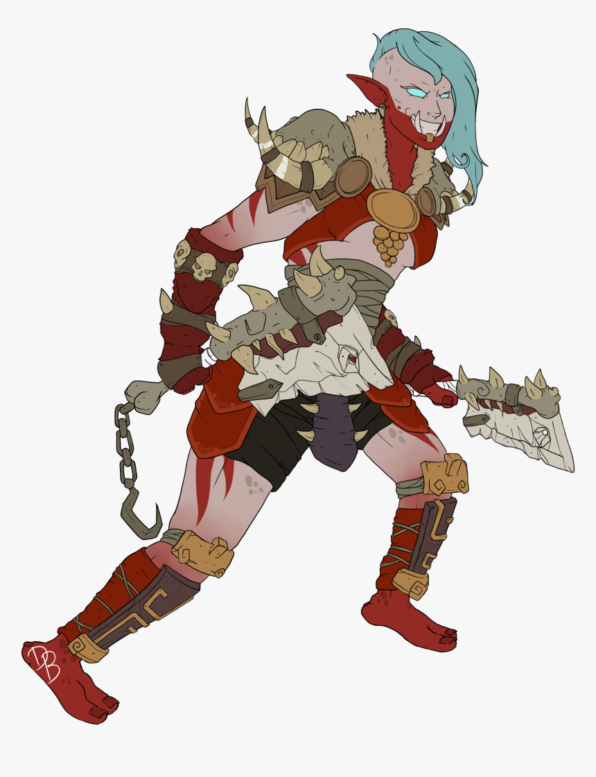 Wow Blood Troll Commission - Cartoon, HD Png Download, Free Download