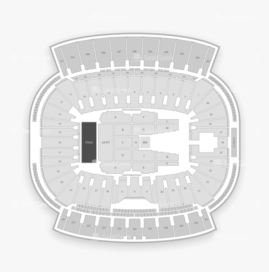 Kroger Field Seating Chart, HD Png Download, Free Download