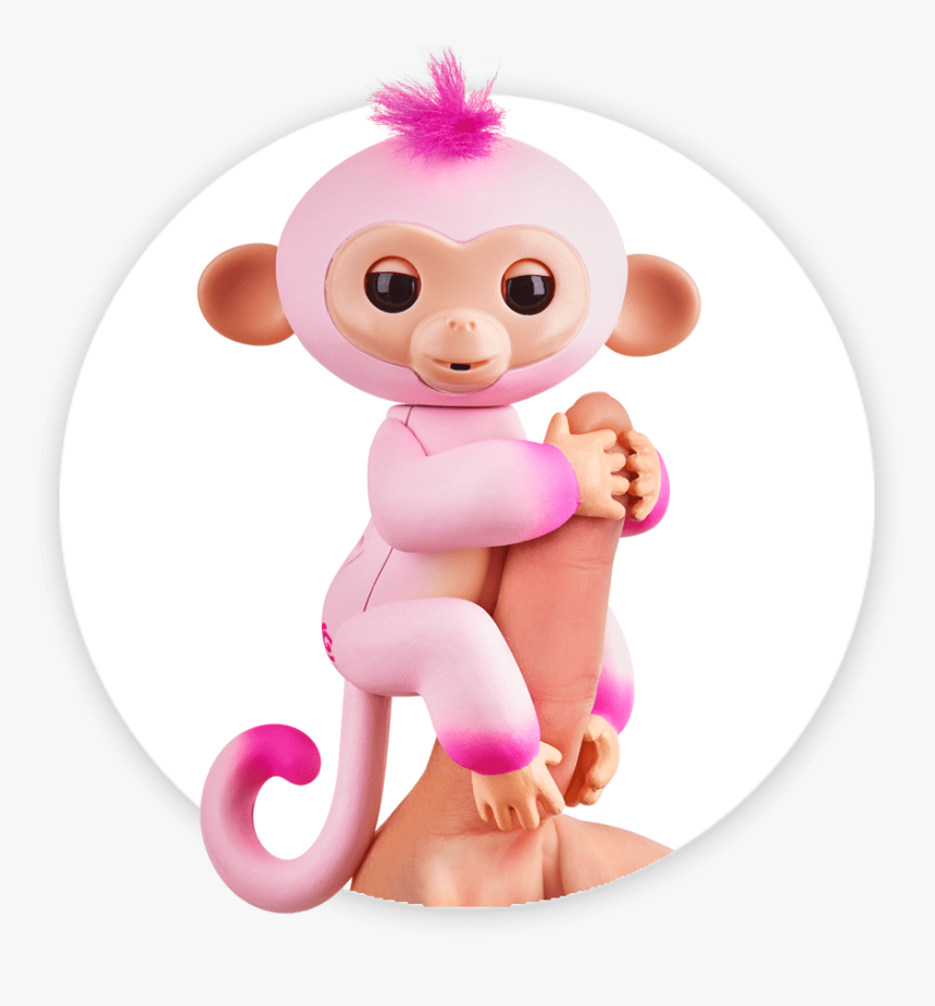 Fingerlings Monkey 2tone Ombre Emma - Fingerling Monkey Pink Glitter, HD Png Download, Free Download