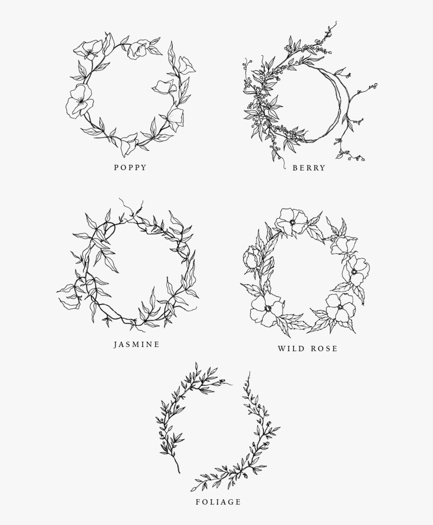 Transparent Crown Doodle Png - Minimalist Jasmine Flower Tattoo, Png Download, Free Download