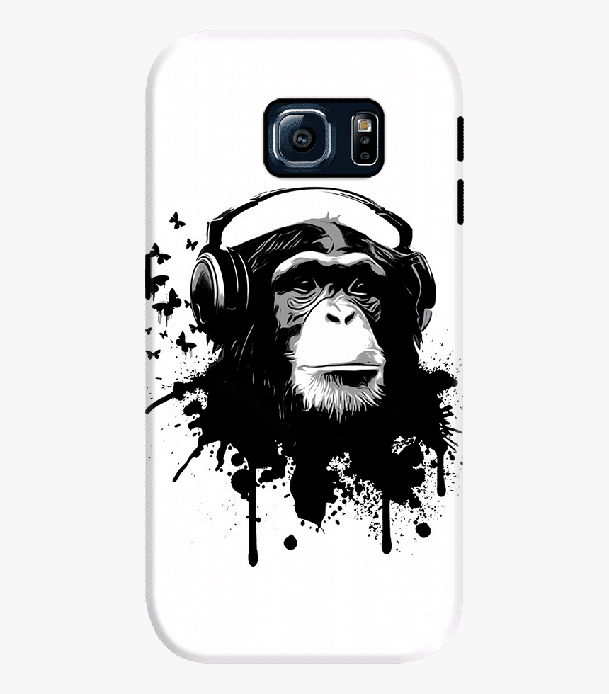 Black And White Monkey Paint, HD Png Download, Free Download