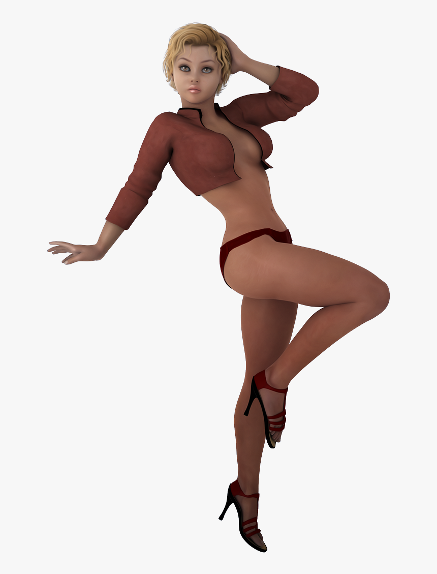 Girl, Sexy, Soft, Blond, Lingerie, Red, Heels, Fashion - Sexy Girl In Lingerie Png, Transparent Png, Free Download