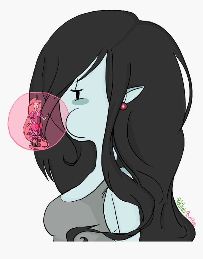Marceline And Adventure Time Image - Anime Girl Blowing Bubble Gum, HD Png Download, Free Download
