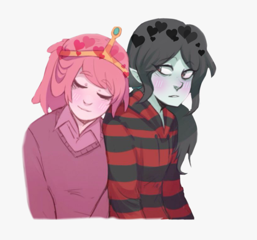 #bubbline #adventuretime #bubblegum #marceline #bubblegumxmarceline - Marceline X Bubblegum Genderbend, HD Png Download, Free Download