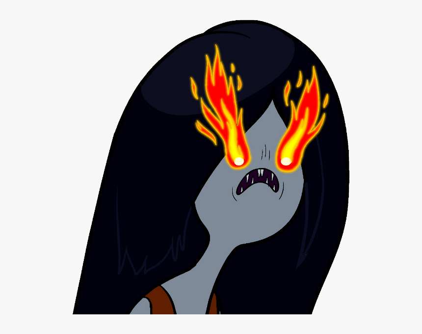 Marceline With Fire Eyes - Cartoon Fire Eyes, HD Png Download, Free Download