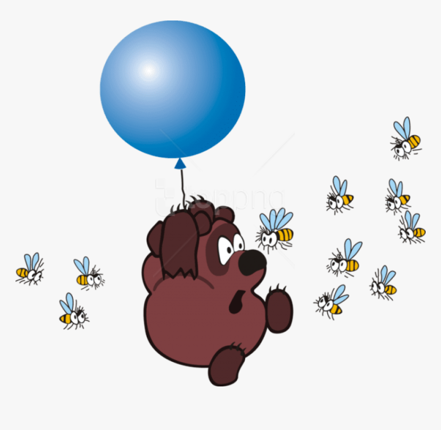 Winnie The Pooh Clipart Bee - Pooh Bees, HD Png Download, Free Download