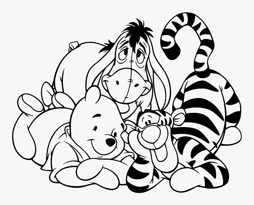 Black and White Winnie the Pooh and Piglet Tattoo - wide 4