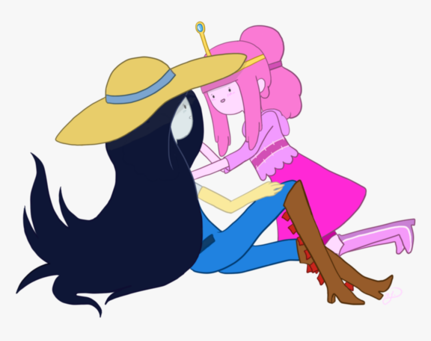 #marceline #princessbubblegum #bubbline #adventuretime - Cartoon, HD Png Download, Free Download