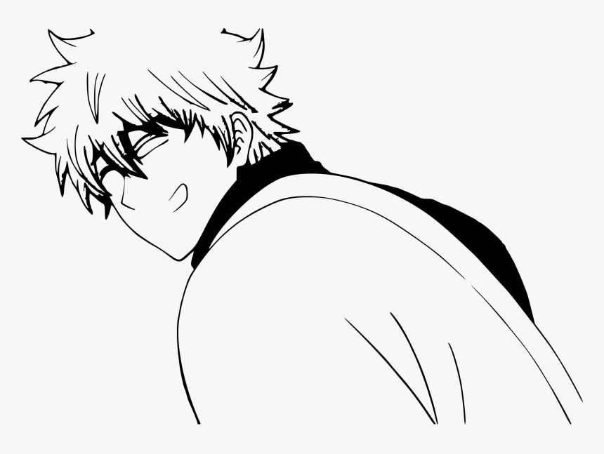 Gintoki Black And White, HD Png Download, Free Download