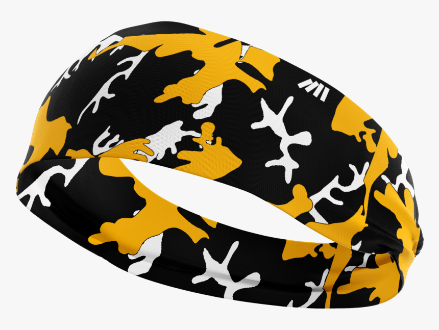 Colors Yellow Black White Pittsburgh Steelers Crossfit - Football Headband Purple Camo, HD Png Download, Free Download