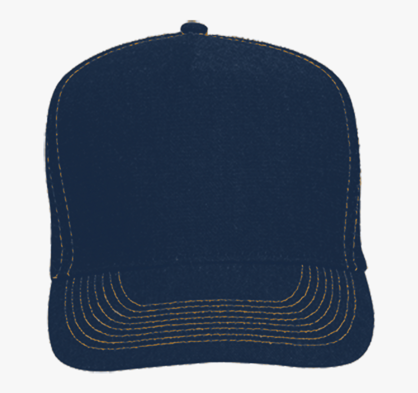 39 090 004g Pro Style Mesh Back Trucker Hat Navy Gold - Leather, HD Png Download, Free Download