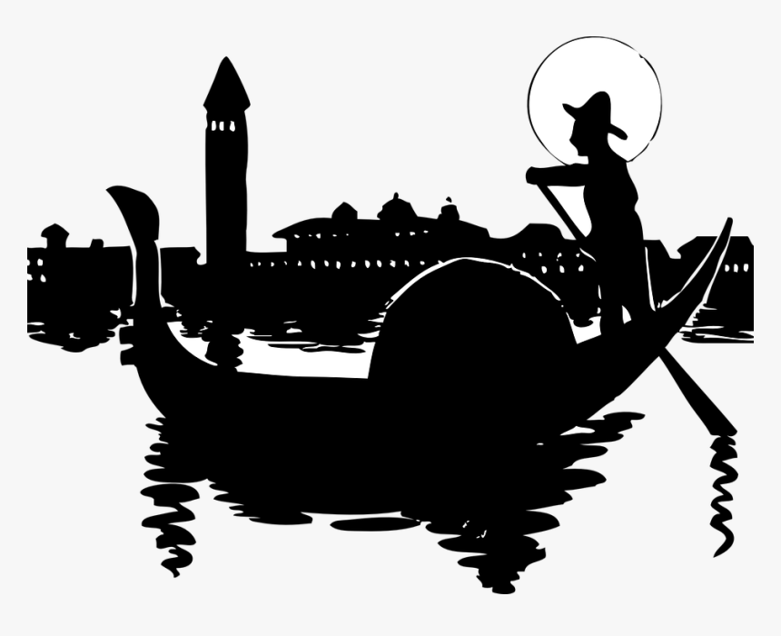 Gondolier, Gondola, Venice, Vinegia, Venetian, Boat - Italy Clip Art, HD Png Download, Free Download