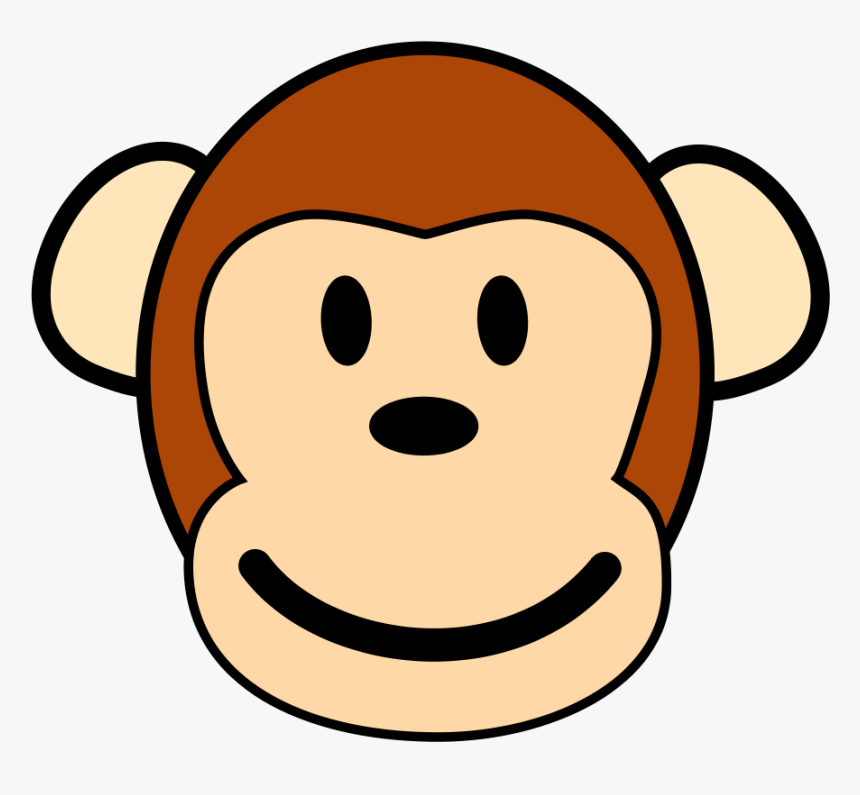 Hanging Monkey Clipart Black And White Free - Easy Monkey Clip Art, HD Png Download, Free Download