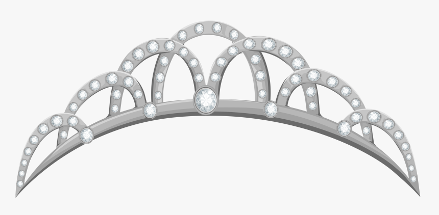 Silver Tiara Png Clipart Image - Silver Crown Clip Art, Transparent Png, Free Download
