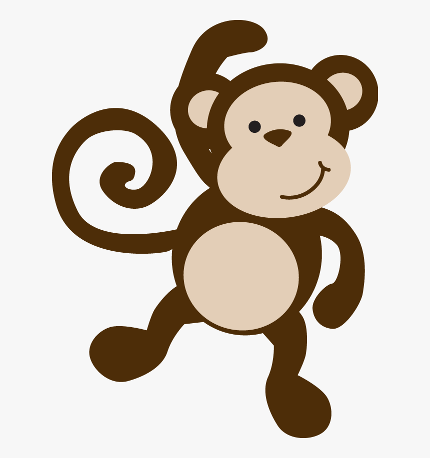 Monkey clipart black and white