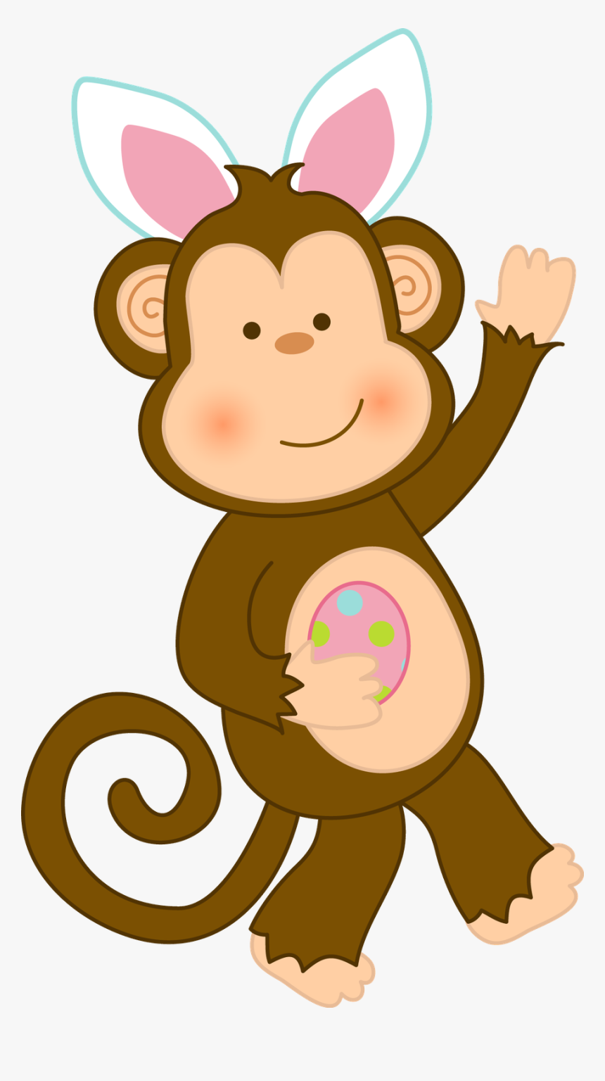 Monkeys Clipart Easter - Easter Monkey Clip Art, HD Png Download, Free Download