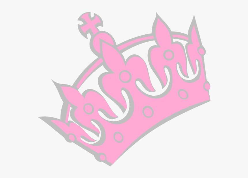 Princess Crown Clipart Png -pink Crown Clipart, Hd - Silver Pink Crown Vector, Transparent Png, Free Download