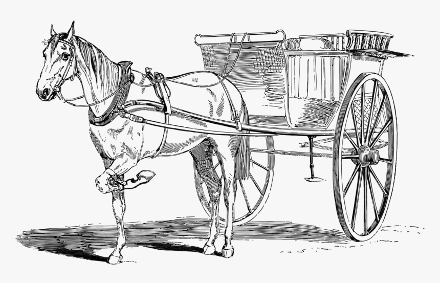 Wagon,horse,chariot - Cart, HD Png Download, Free Download
