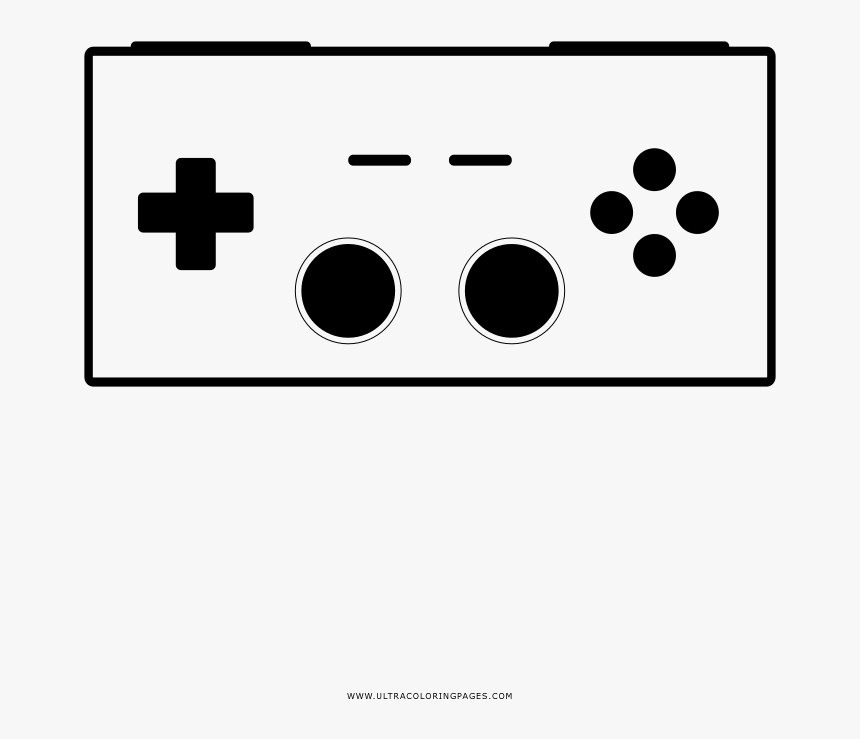 Video Game Controller Coloring Page Clipart , Png Download - Video Game, Transparent Png, Free Download