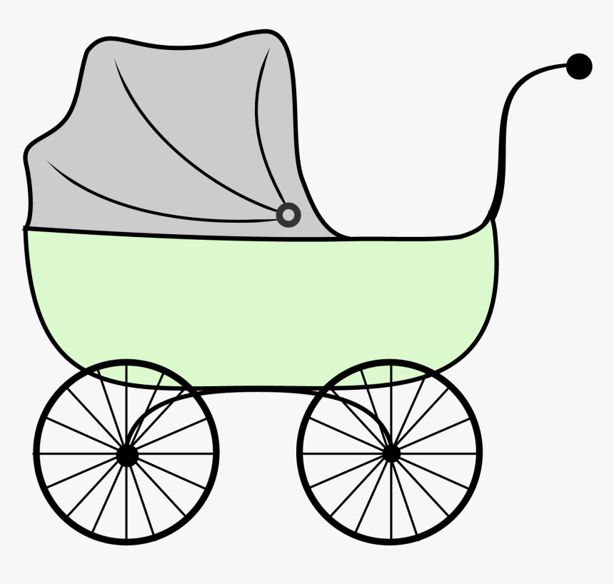 Baby Carriage Clipart - Transparent Baby Carriage Clipart, HD Png Download, Free Download