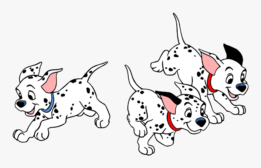 101 Dalmatians Puppies Clip Art - 101 Dalmatians Puppy Running, HD Png Download, Free Download
