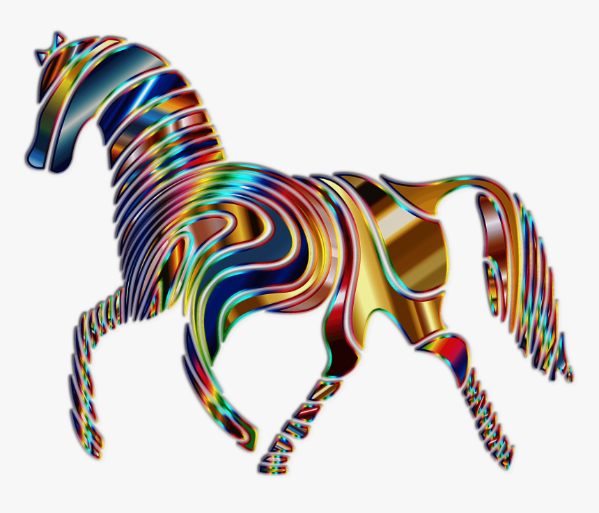 Psychedelic Horse - Abstract Animal, HD Png Download, Free Download