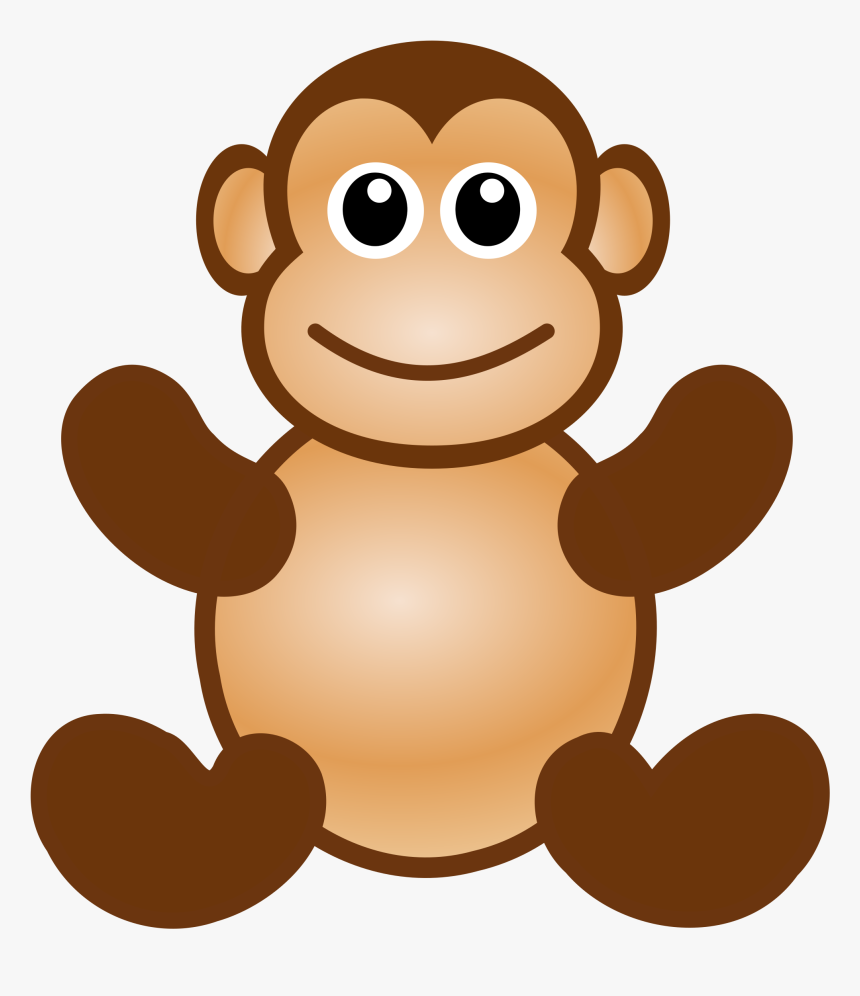 Big Clipart Monkey - Toy Monkey Clipart, HD Png Download, Free Download