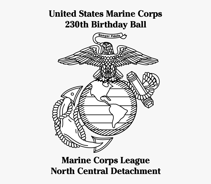 Marine Eagle Globe And Anchor Png, Transparent Png, Free Download