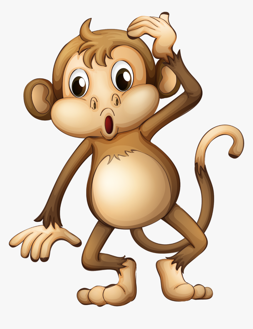 Transparent Cute Monkeys Clipart - Cartoon Monkeys, HD Png Download, Free Download