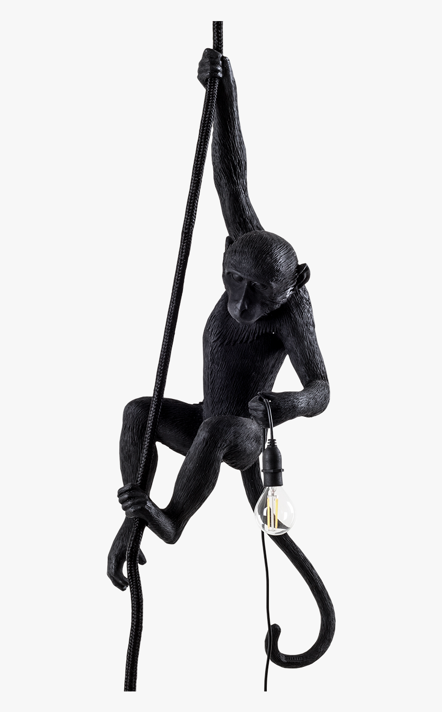 Seletti Monkey Lamp Black, HD Png Download, Free Download