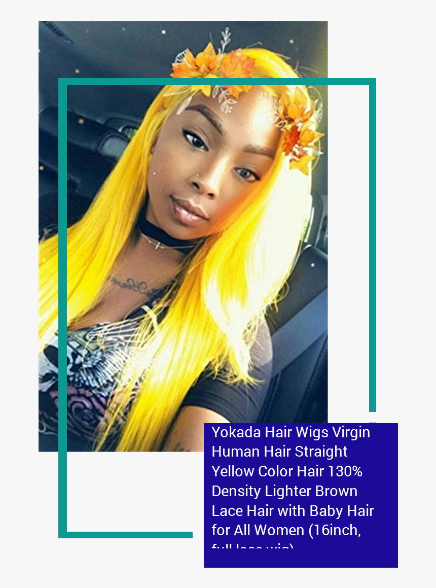 Yellow Hair On Black Women, HD Png Download, Free Download