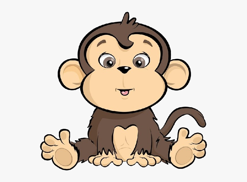 Monkey Clipart Of Cartoon Monkeys Free Transparent - Baby Monkey Cartoon Png, Png Download, Free Download