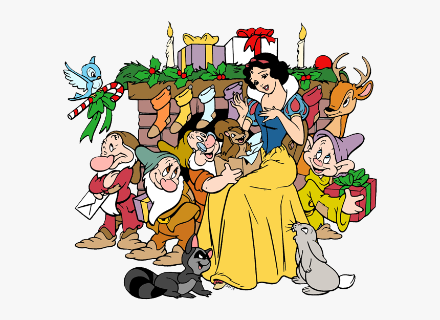 Snow White And The Seven Dwarfs Christmas Clipart, HD Png Download, Free Download