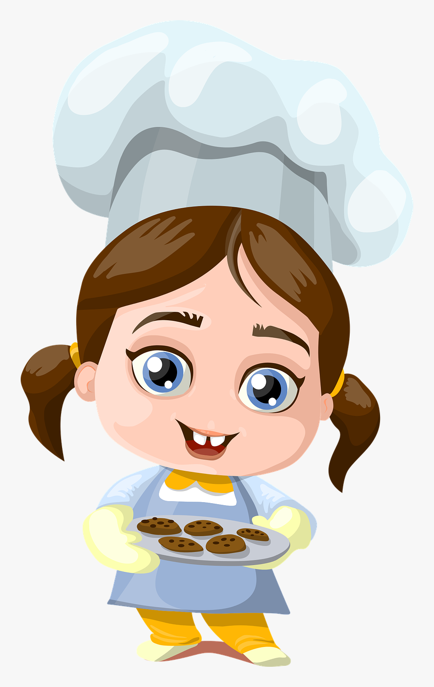 Cartoon Kids Baking, HD Png Download, Free Download