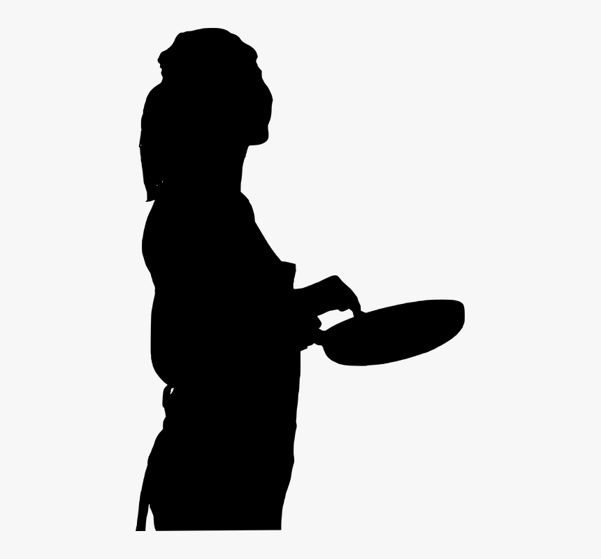 Woman, Cooking, Silhouette, Woman In Kitchen - Woman Cooking Silhouette Png, Transparent Png, Free Download