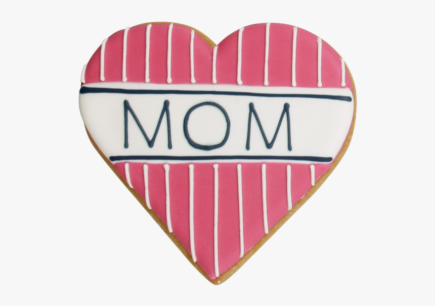 Preppy Mom Heart Cookie Party Favor - Heart, HD Png Download, Free Download